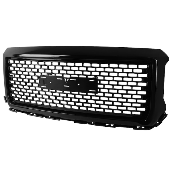 Spec-D Tuning 14-15 GMC Sierra Grille- Denali Style Glossy Black HG-GMC14BK-GL - main